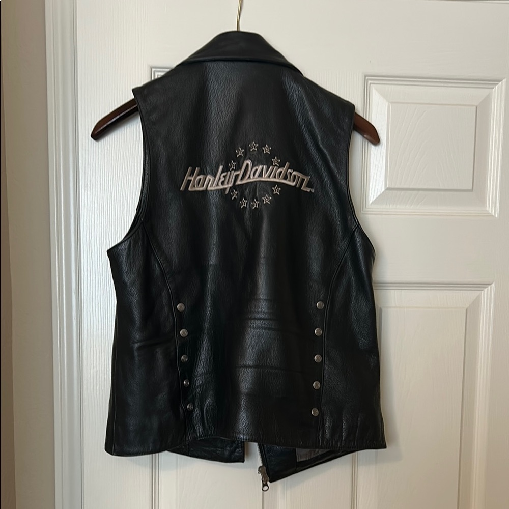 Harley-Davidson Black Leather Biker Vest